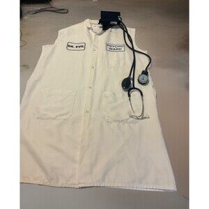 Dr EVill Psycho REAL COUNTY CORONER  Halloween COSTUME Unisex Size L Complete